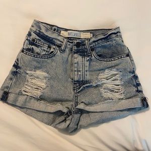 Brandy Melville hi-rise jean shorts